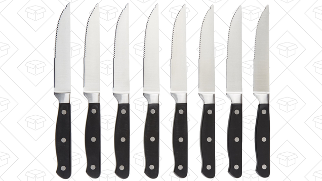 8-Pack AmazonBasics 8-Piece Steak Knife Set | $15 | Amazon